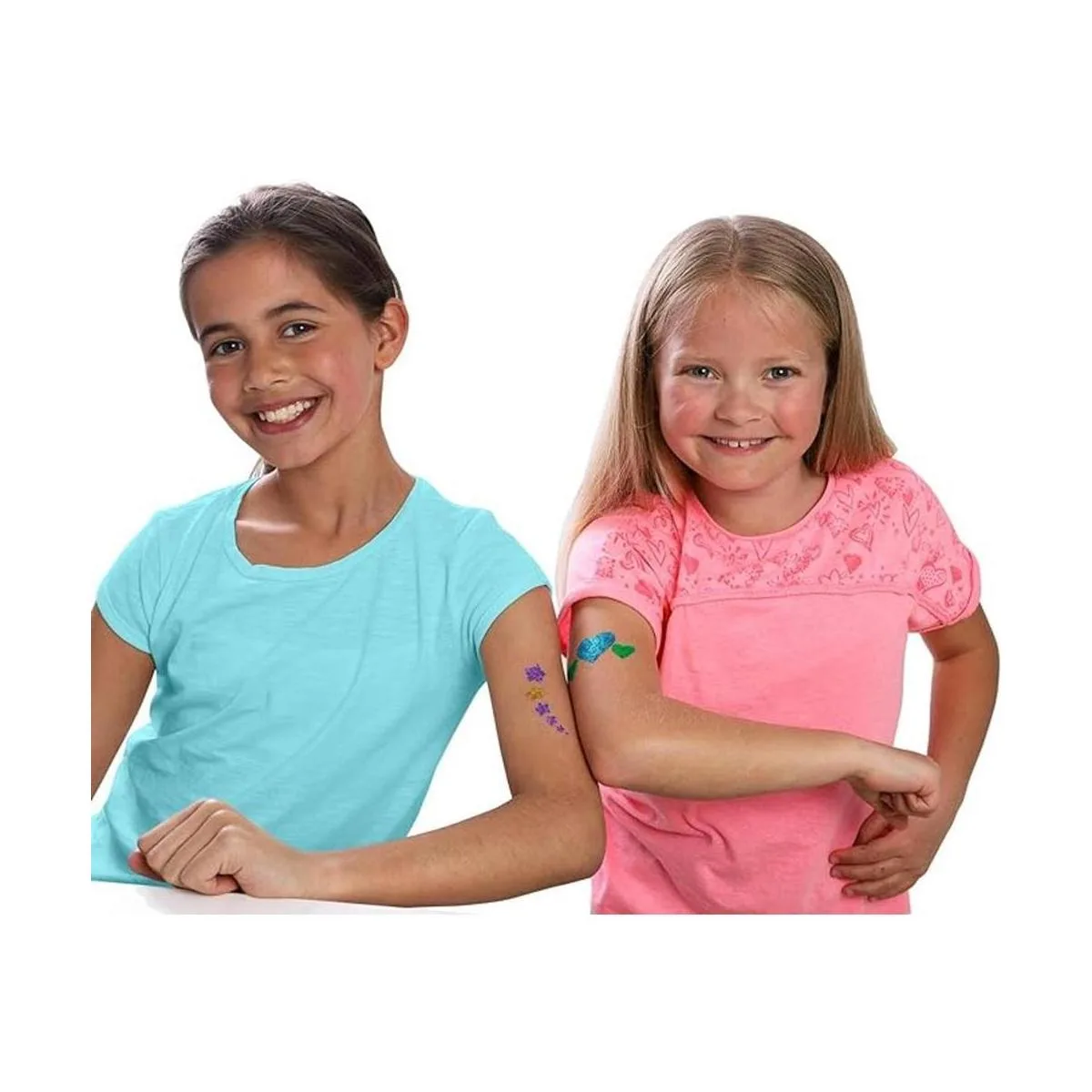 GirlZone Tatuajes temporales brillantes fáciles de usar_3