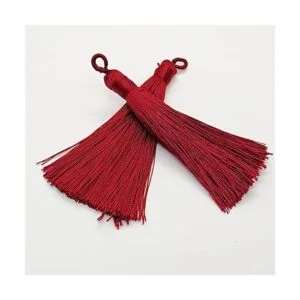 PAMIR TONG Borlas de seda de rayón chino 3.1 in hechas_6