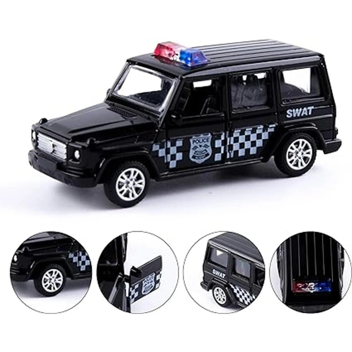 KIDAMI Juego de 5 autos de juguete de metal fundido a_5