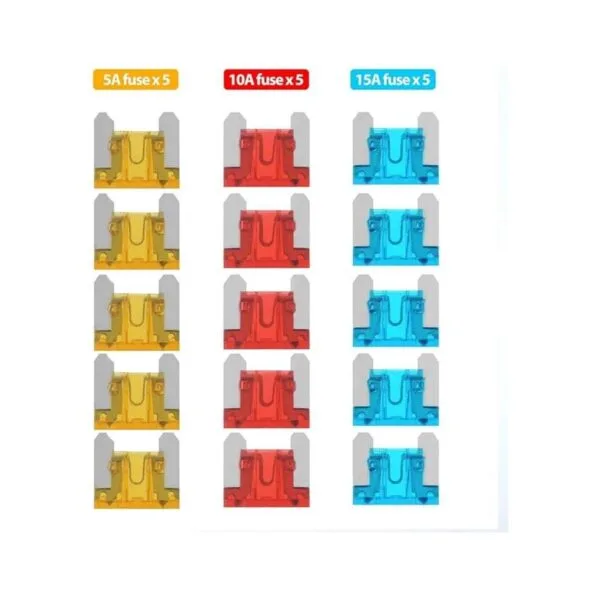 Jtron Mechero de coche con fusible 1 juego de adaptador_4