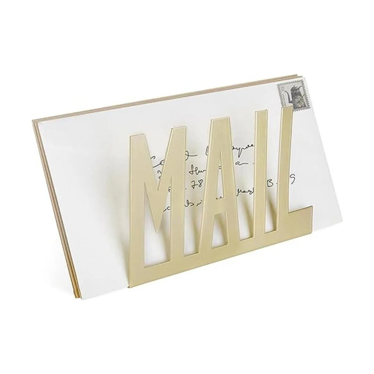 MyGift Moderno organizador de metal de latón para encimera_4