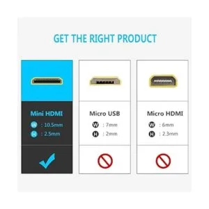 Mini HDMI a VGA adaptador BENFEI chapado en oro adaptador_3