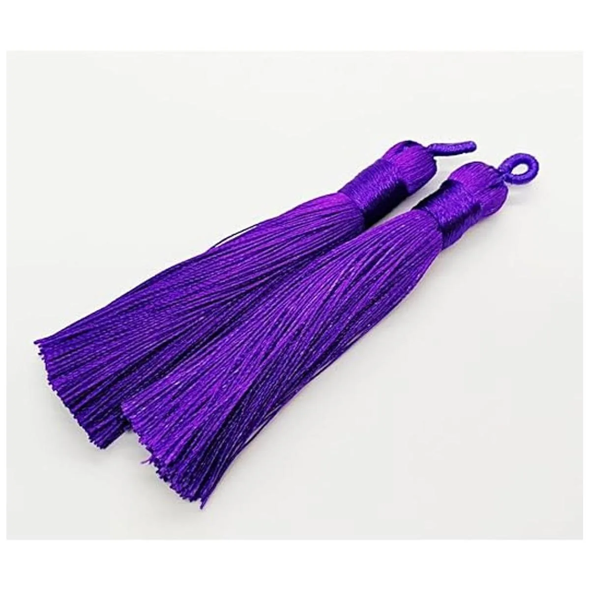 PAMIR TONG Borlas de seda de rayón chino 3.1 in hechas_7