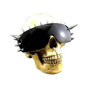 Cool Rock Punk Spike anteojos de sol de metal tachonado_2