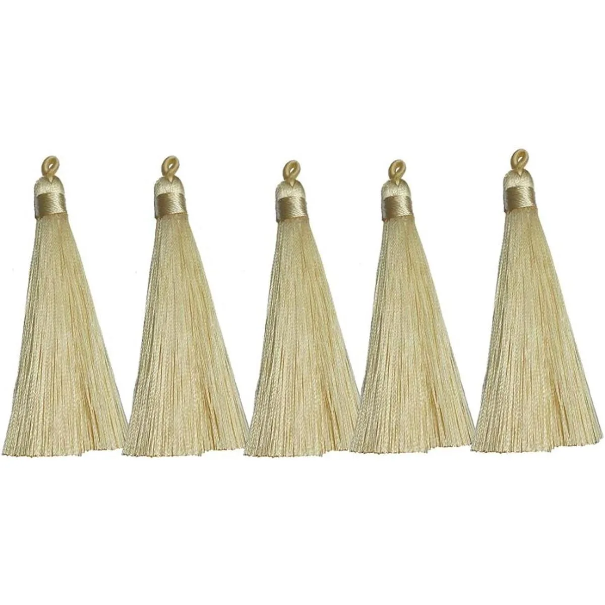 PAMIR TONG Borlas de seda de rayón chino 3.1 in hechas_3