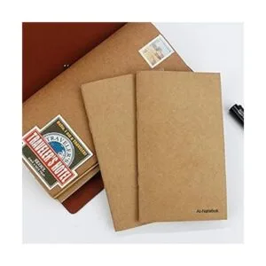 Diario de viaje estilo vintage antiguo de cuero hecho a_5