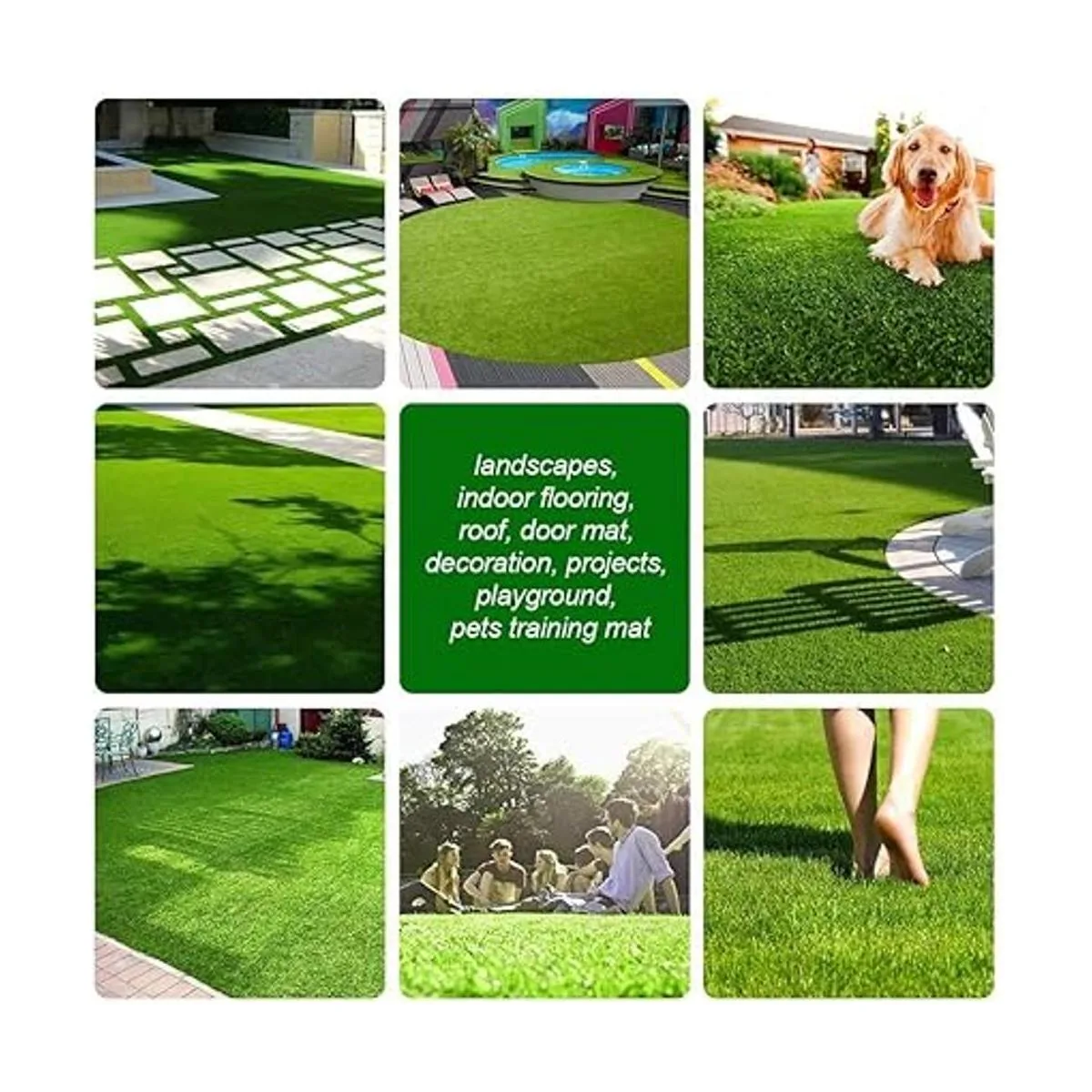 Petgrow Alfombra de césped artificial realista_6