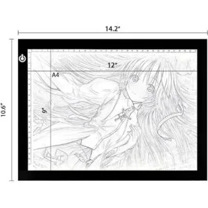 NXENTC mesa A4 de luz para dibujo ultrafina funciona por_3