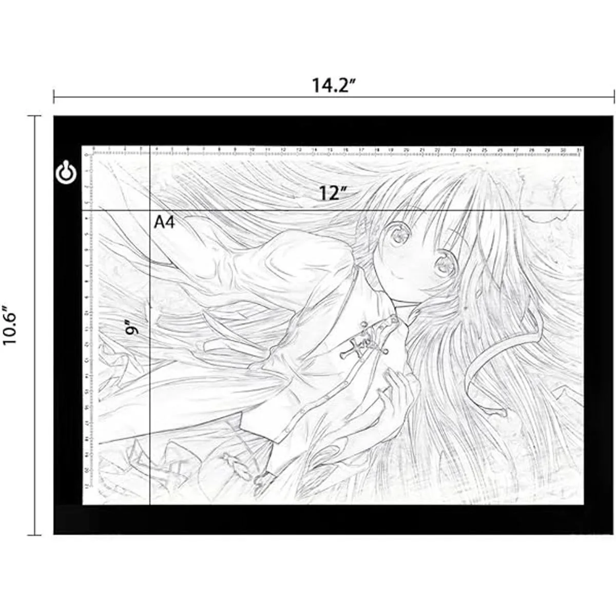 NXENTC mesa A4 de luz para dibujo ultrafina funciona por_3