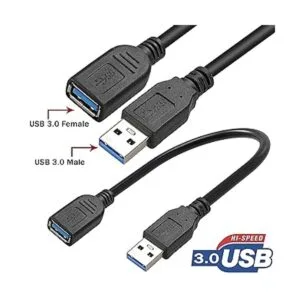 SaiTech IT Paquete de 4 cables de extensión USB 3.0 de_3