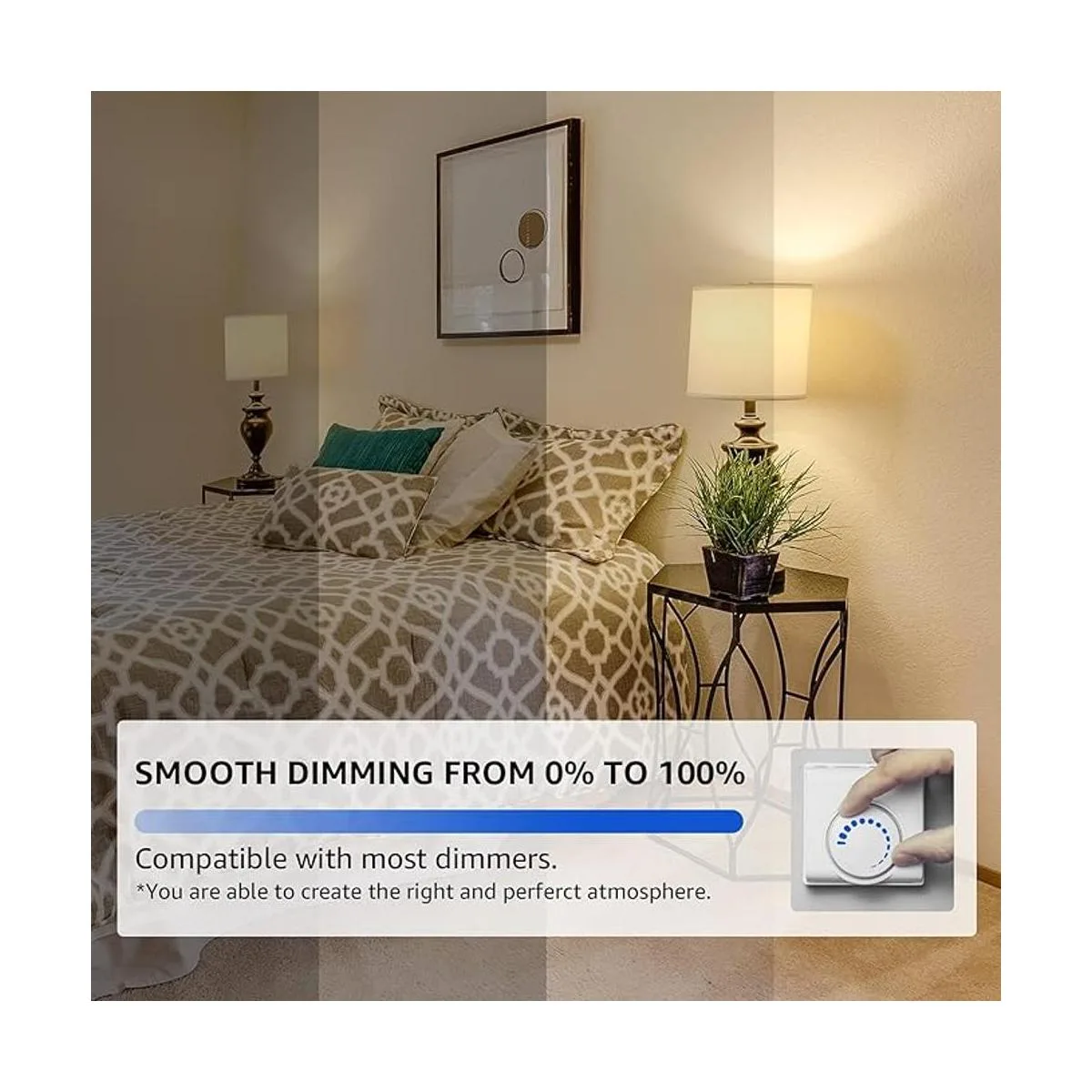 Mastery Mart Bombilla LED E26 vintage regulable blanco_5