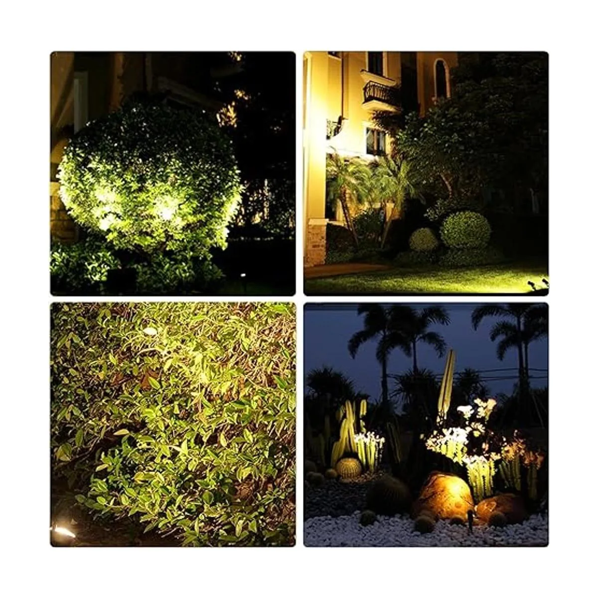 TSUN Focos solares de paisaje LED impermeables para_3