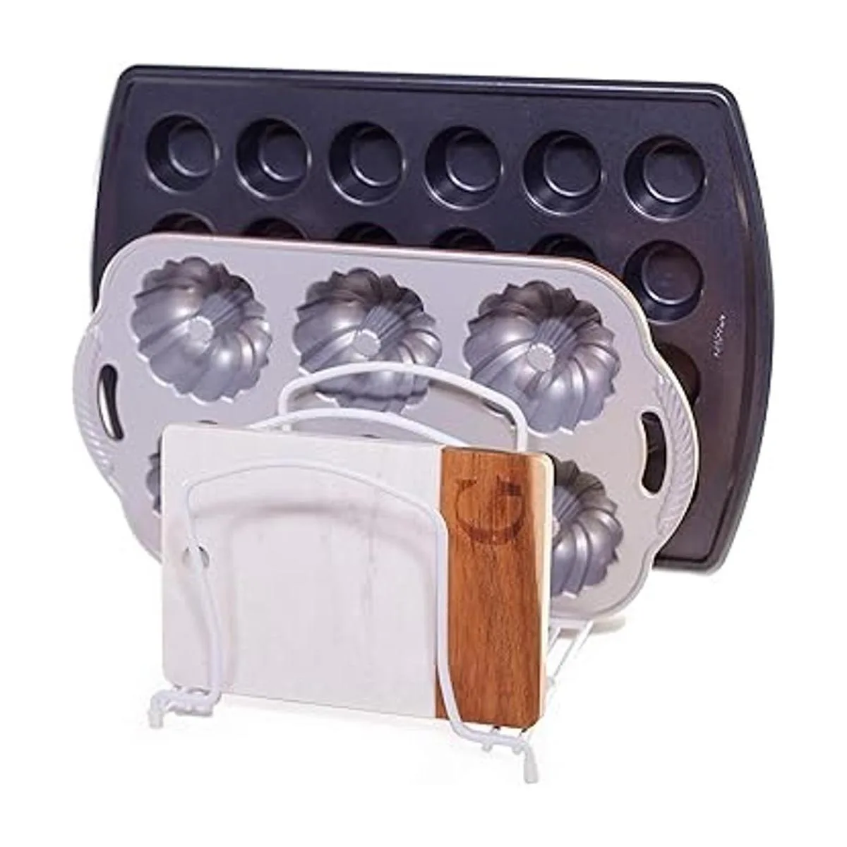 Juego de 2 estantes de cocina para horno utensilios de_5