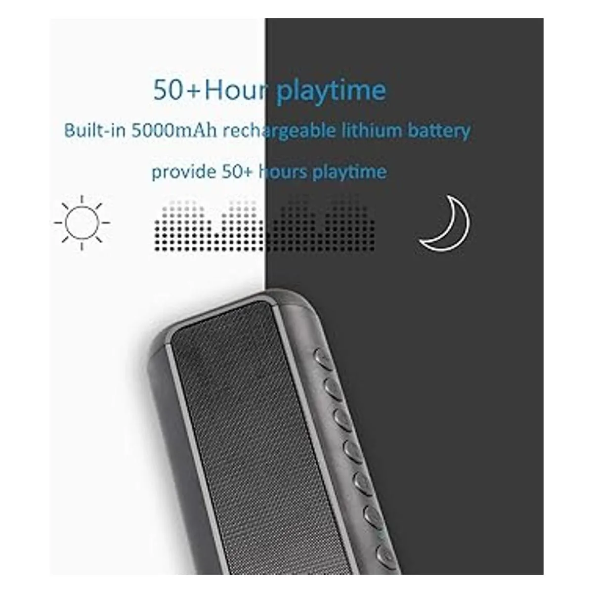 Friengood Altavoz solar Bluetooth de 12 W altavoz_3