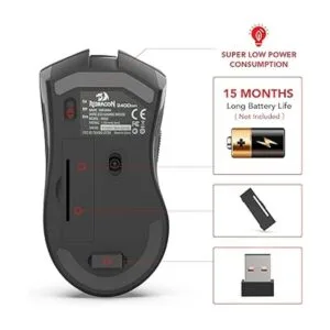 Redragon M652 Mouse inalámbrico óptico de 2.4G con_7