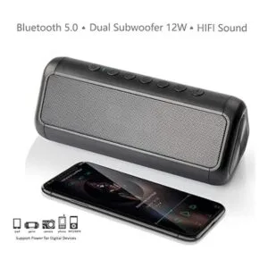 Friengood Altavoz solar Bluetooth de 12 W altavoz_2