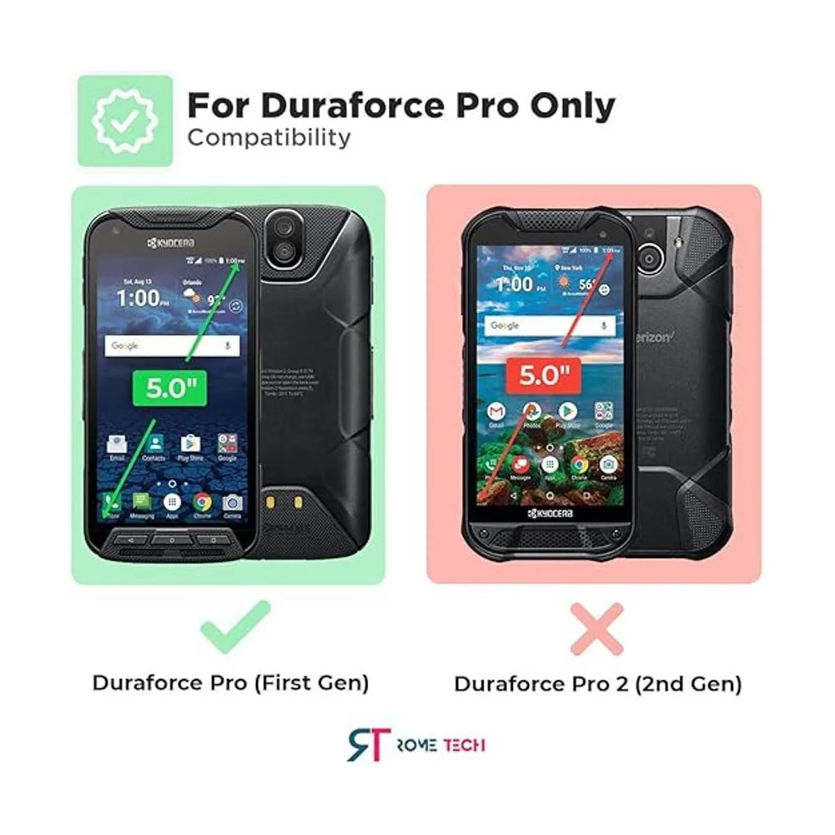 Rome Tech Funda con clip para cinturón para Kyocera_2