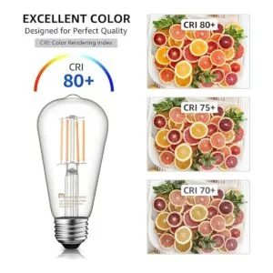 Mastery Mart Bombilla LED E26 vintage regulable blanco_4