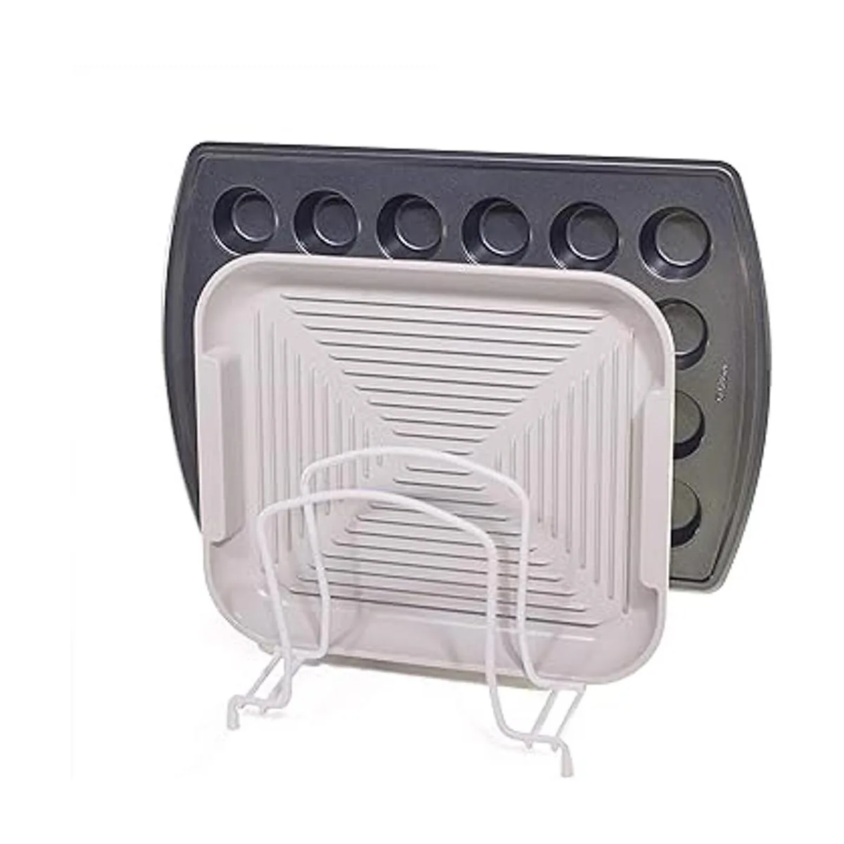 Juego de 2 estantes de cocina para horno utensilios de_3