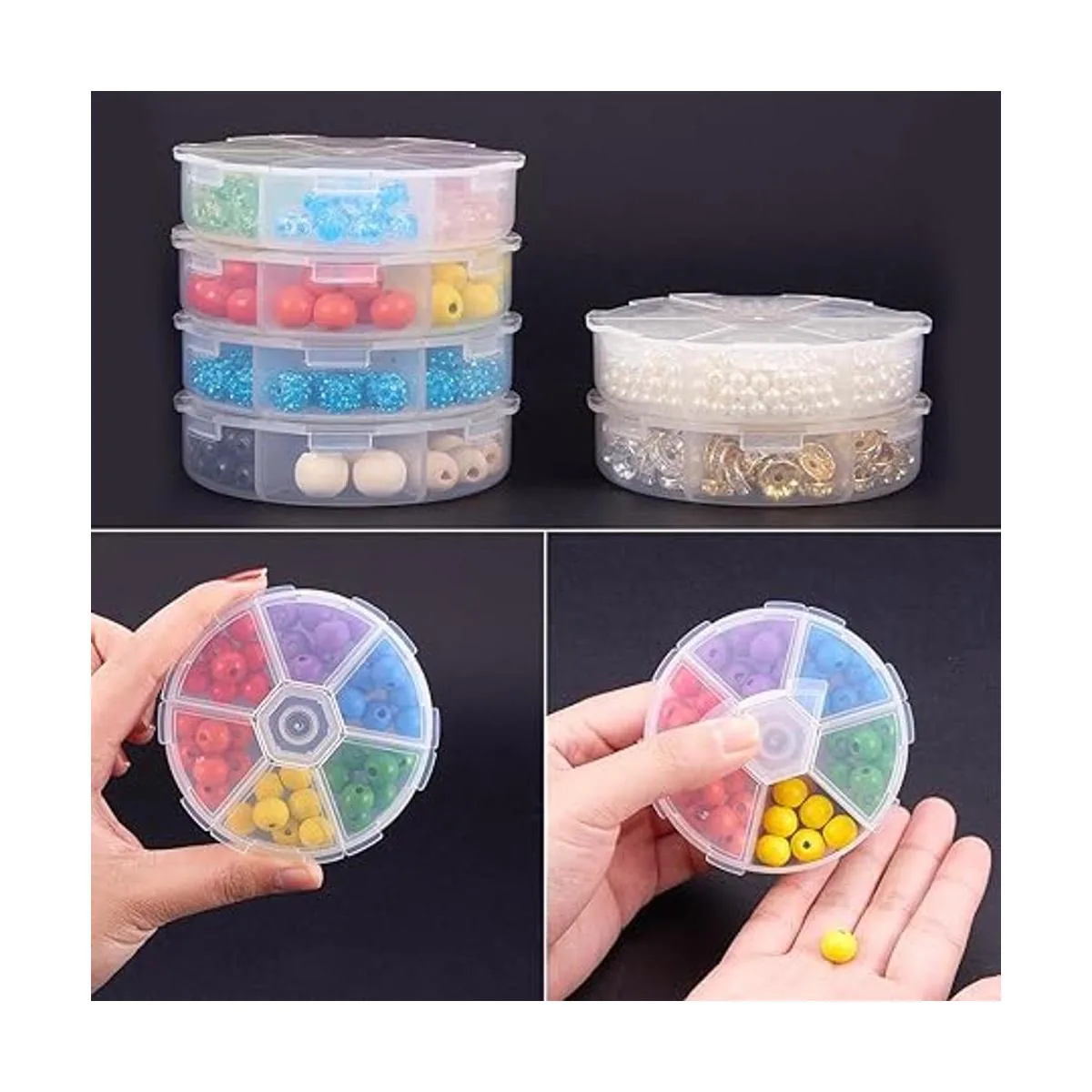 Pandahall 20 recipientes de plástico de 3.07 pulgadas de_4