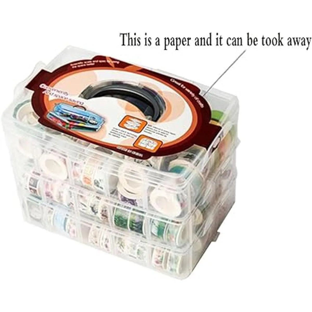 HomDSim Washi Caja organizadora de cinta de_4