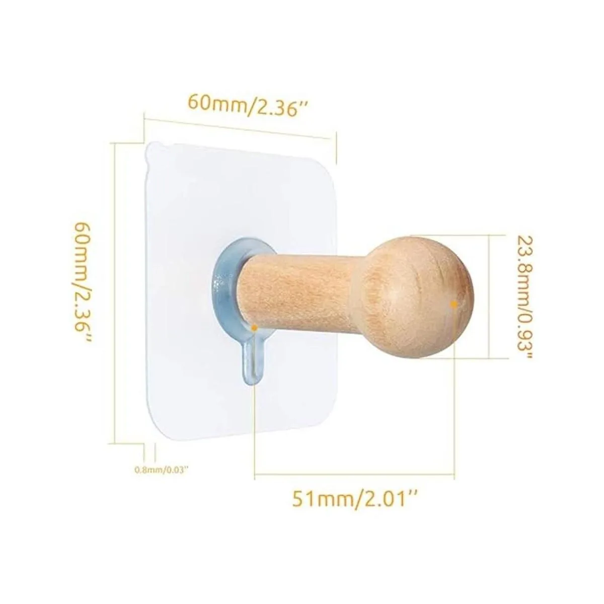 Ganchos adhesivos para sombrero de pared colgador de_6