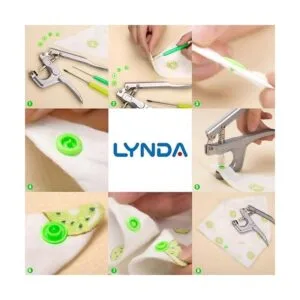 LYNDA Juego de alicates a presión 360 juegos de botones_5