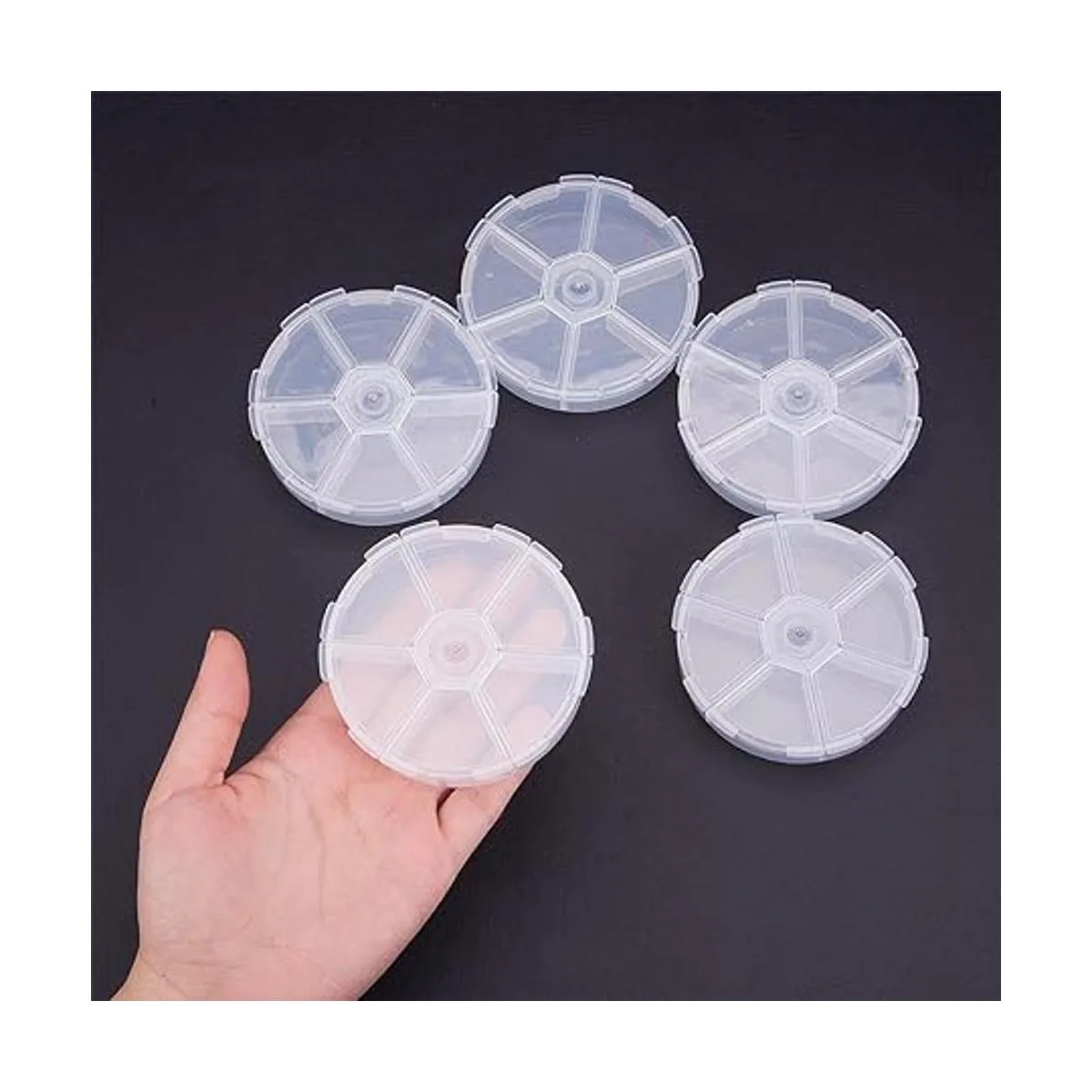 Pandahall 20 recipientes de plástico de 3.07 pulgadas de_3