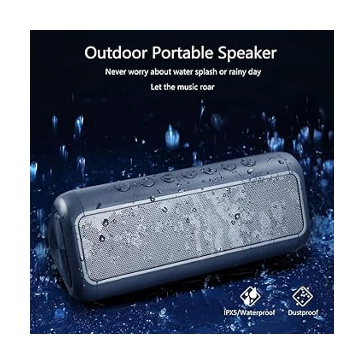 Friengood Altavoz solar Bluetooth de 12 W altavoz_6