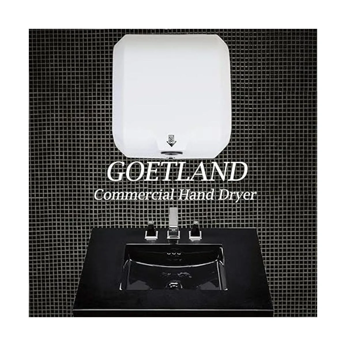 Goetland Secador de manos comercial de acero inoxidable de_2