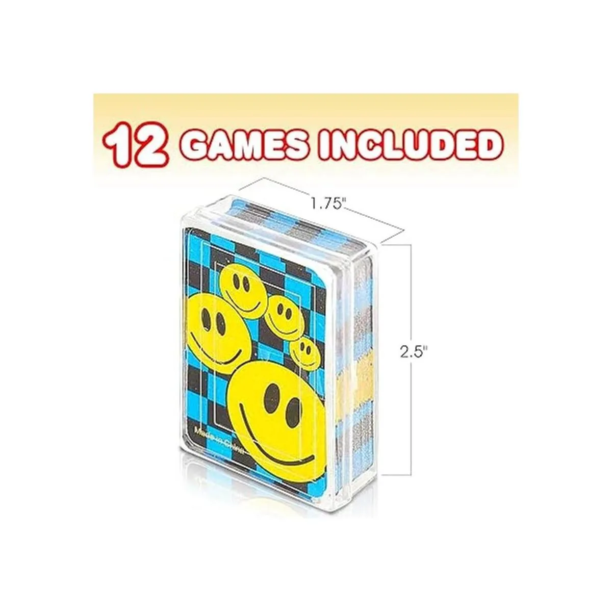 Gamie Mini Smile Playing Cards Deck Pack de 12 2.5_2