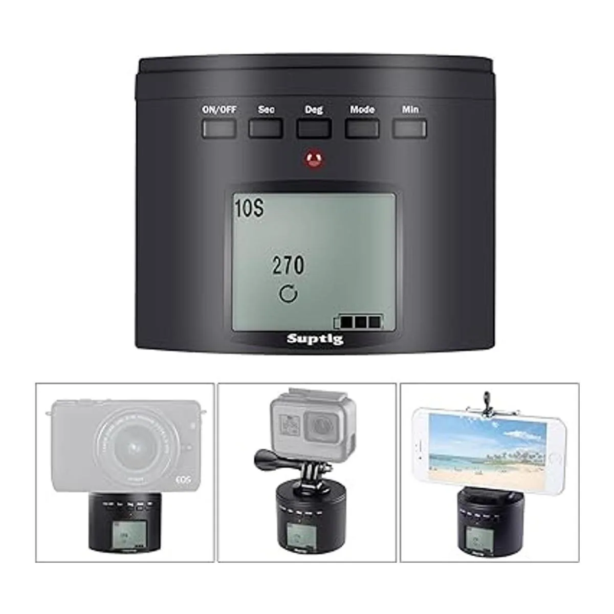 Suptig Cabezal de trípode de cámara de montaje en trípode_2