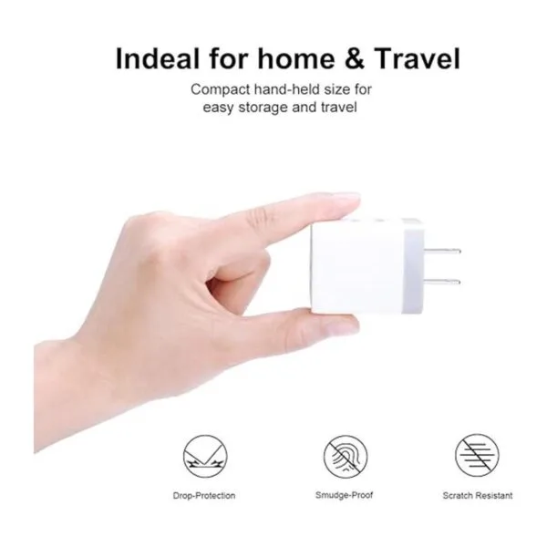 Cargador de pared USB cargador rápido de 3 puertos Sicodo_3