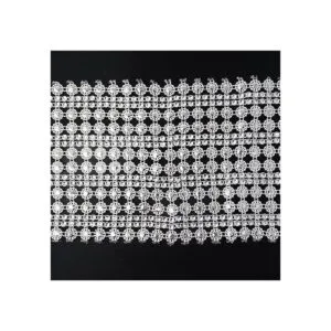 Honbay Rollo de malla de diamante con forma de flor_5