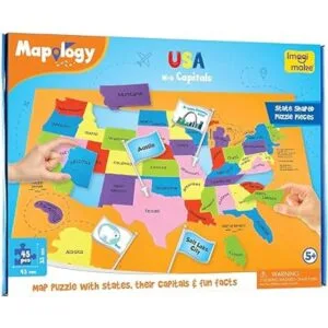 Imagimake Mapology USA with Capitals Aprende Estados_2