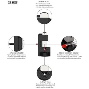 Herramienta de crimpado de lengeta de batería Hammer para_2