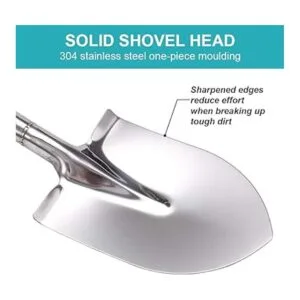 LUBAN Pala corta de jardín de 31.5 pulgadas para cavar en_3