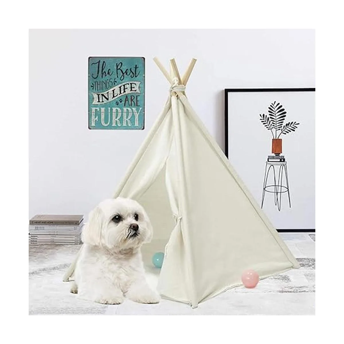 Letrero de metal con texto The Best Things In Life Are_4