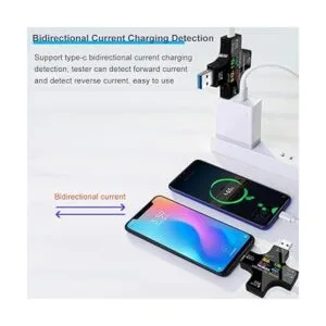 Probador USB tipo C Multímetro digital USB lector de_6