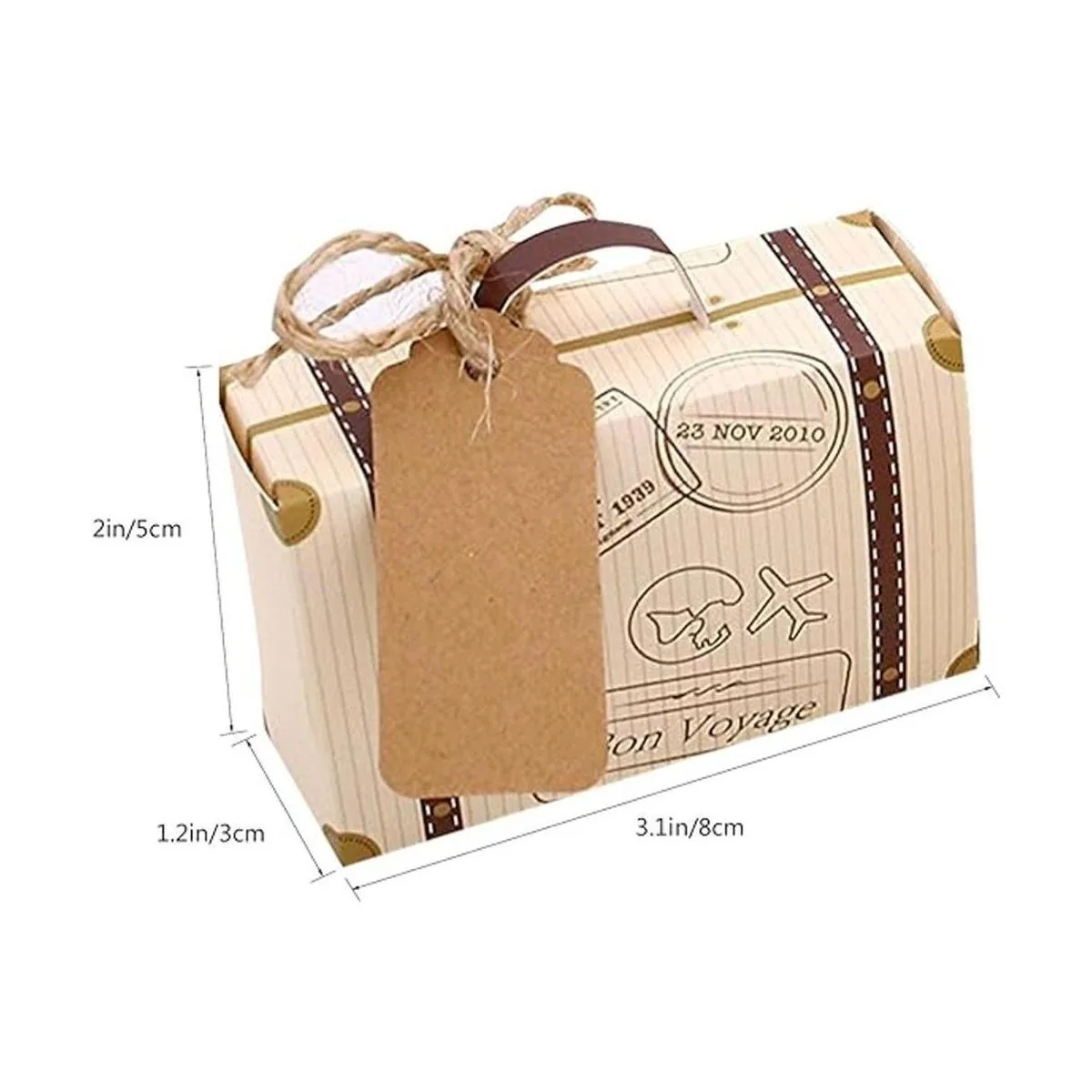 Faylapa Cajas de dulces para maleta caja de dulces para_2