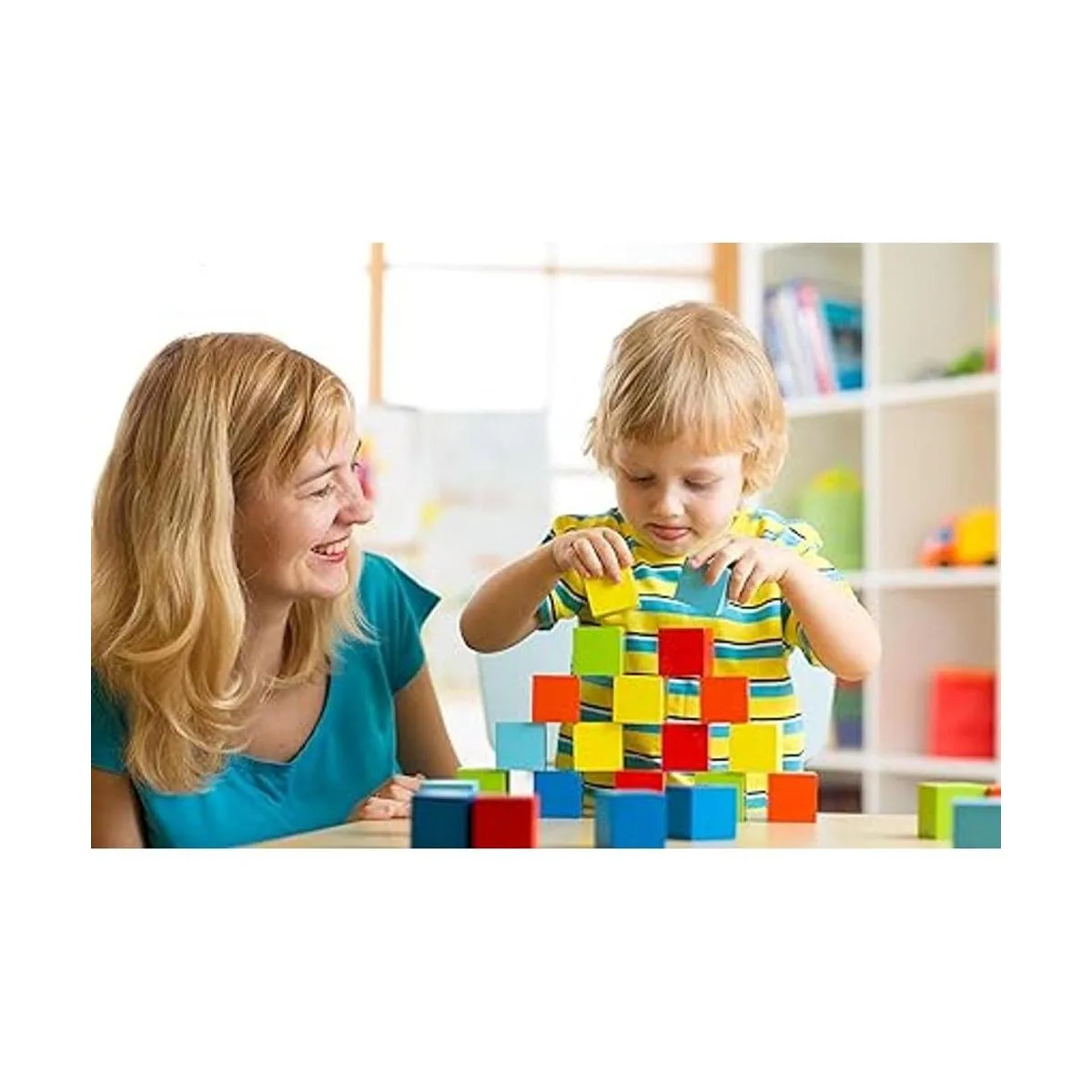 Pidoko Kids Juego de bloques de construcción de madera_6