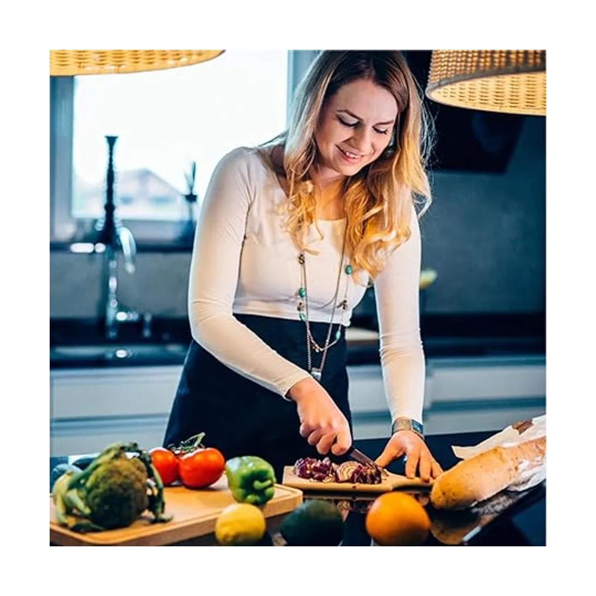 BOHARERS Delantal ajustable para hombre y mujer color_2