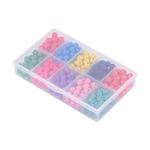 PH PandaHall 250 cuentas de madera de colores de 0.394 in_5