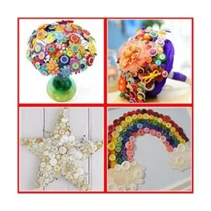 Esoca 650 botones de madera marrón para manualidades_6