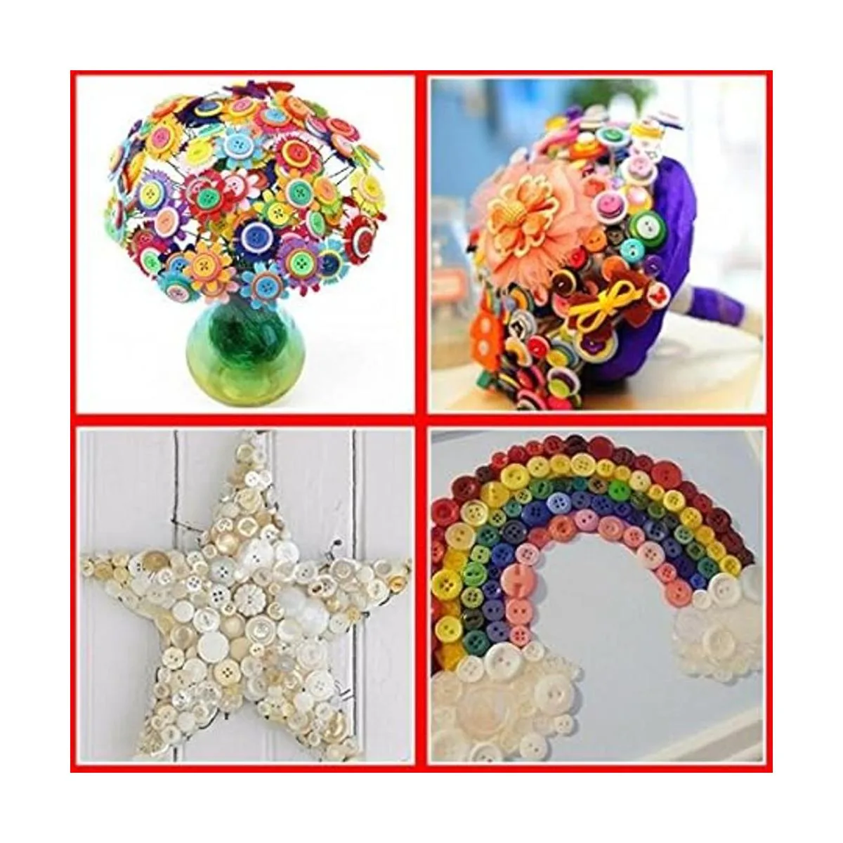 Esoca 650 botones de madera marrón para manualidades_6