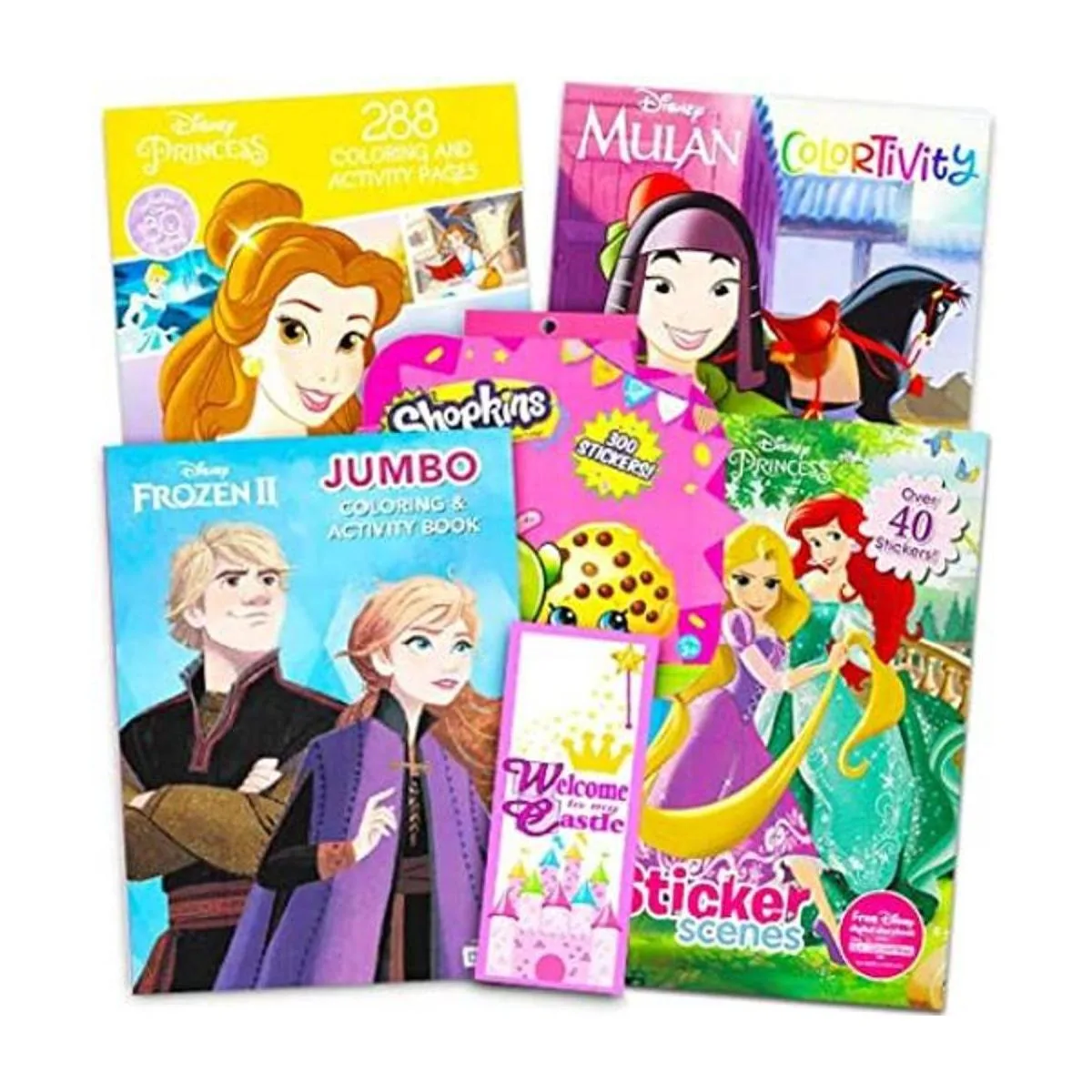 Disney Juego de libros para colorear de princesas el_1