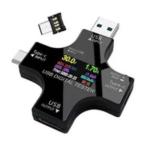 Probador USB tipo C Multímetro digital USB lector de_1