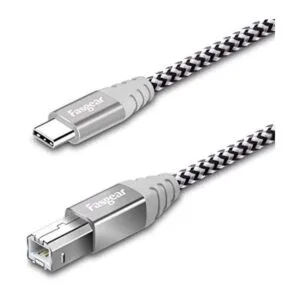 Fasgear Cable USB C a USB B de 6 pies de nailon trenzado_1