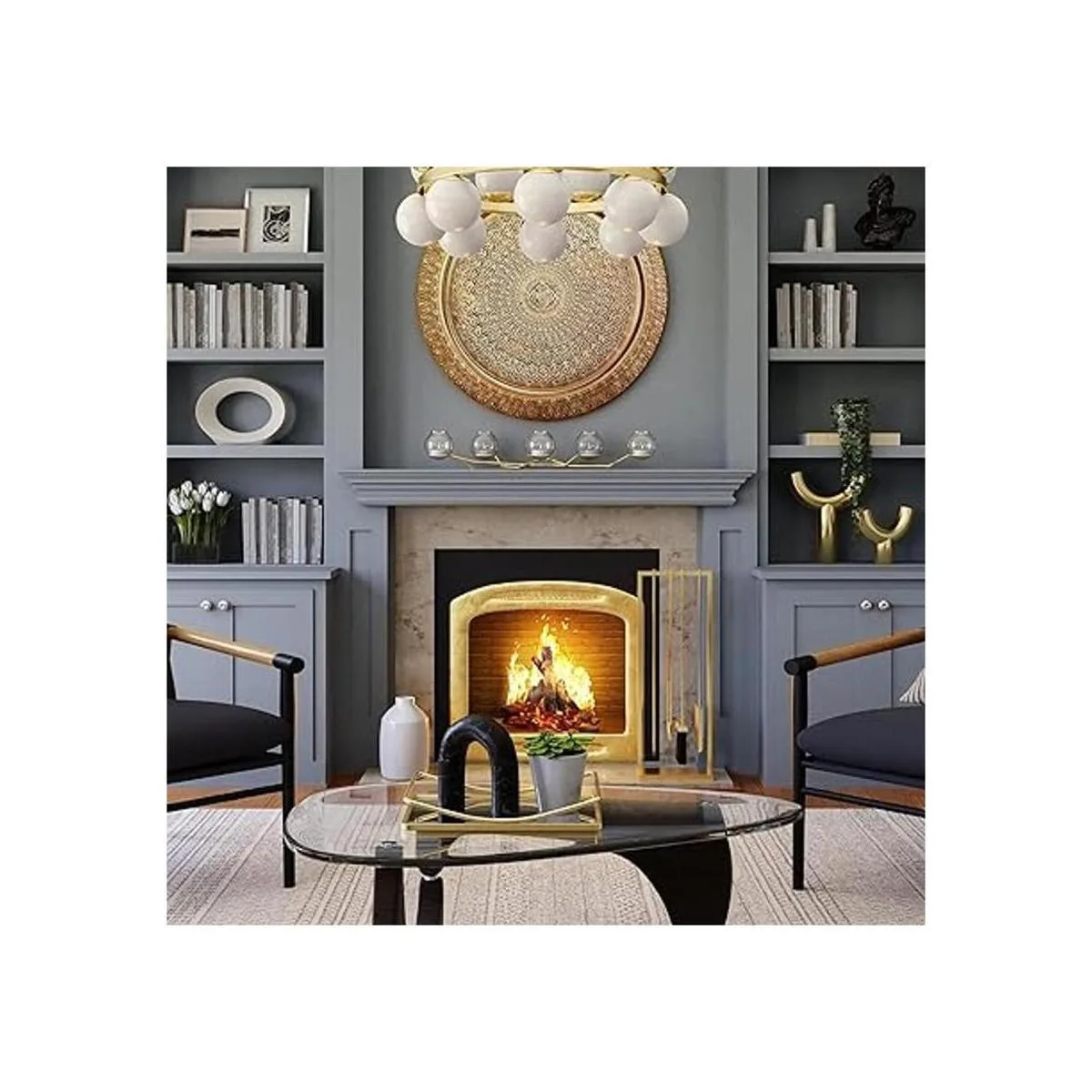 Skyflame Juego de 8 piezas de madera de cerámica y_6