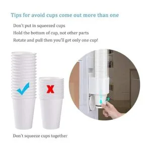 Samhe Dispensador de taza de tipo tirón mediano soporte_6